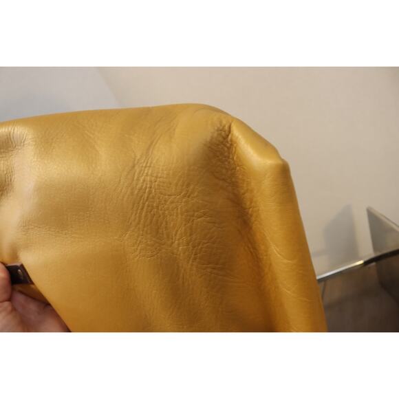 Portland Leather Yellow Tote Bag Large Double Handle Shoulder Bag - Picture 10 of 16